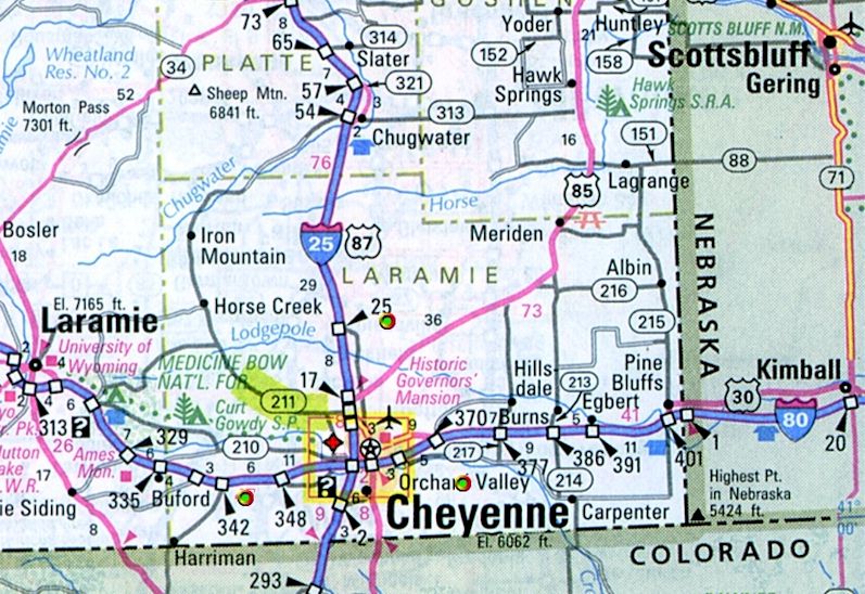 Cheyenne Map Image